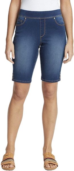 

vanderbilt women's petite avery pull on bermuda short 24ts#, White;black