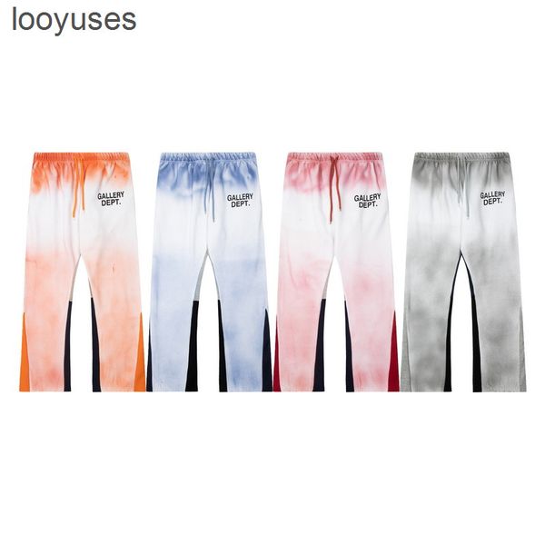 

pants dept sweatpant galleryes designer man autumn winter 2022 high street trend gradient men women's casual, Black