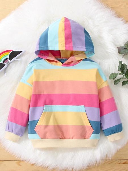 

baby colorblock kangaroo pocket hoodie she, Black