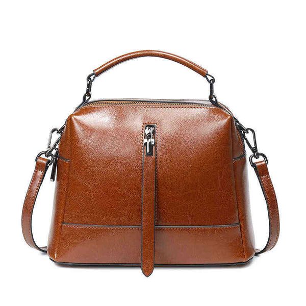 

designers bags bag women 2022 new women's bag fashion trend oil wax cow leather portable single shoulder messenger