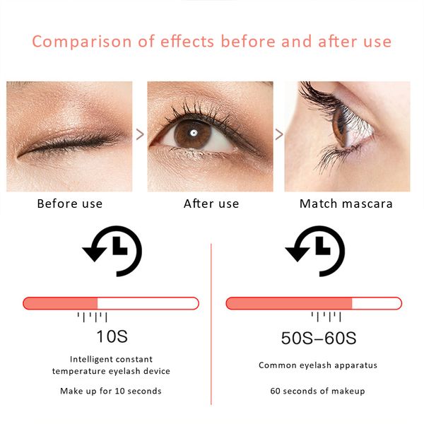 

2021 new electric heated eyelash curler usb charge makeup curling kit long lasting natural eye lash curler beauty toolsnew