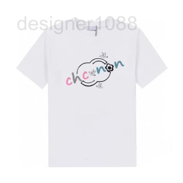 

men's t-shirts designer correct and tested version 2022 summer new xiangjia color letter embroidery pattern men's women's sam, White;black