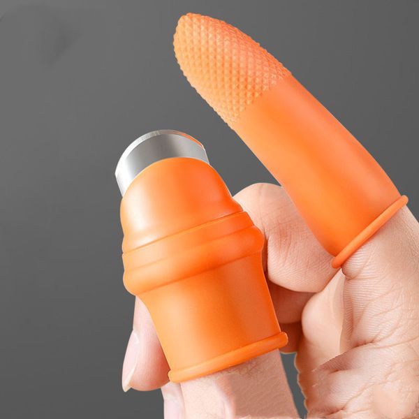 

silicone thumb knife5pcs finger gloves protector gears cutting vegetable harvesting knife pinching plant blade scissors