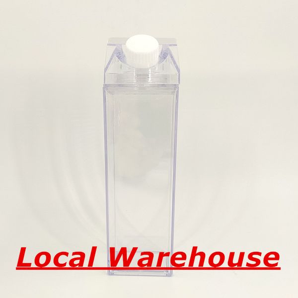 Magazzino locale Bottiglie di acqua di latte trasparente da 17 once Bicchieri da 500 ml PPPS Bicchiere da vino in plastica a 7 colori Bollitore senza BPA A12