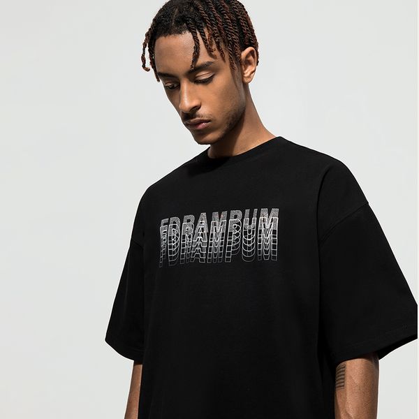 

22ss american paste drill letter phantom tee man summer limited high street designer t-shirts new breathable fashion men women youth short s, White;black
