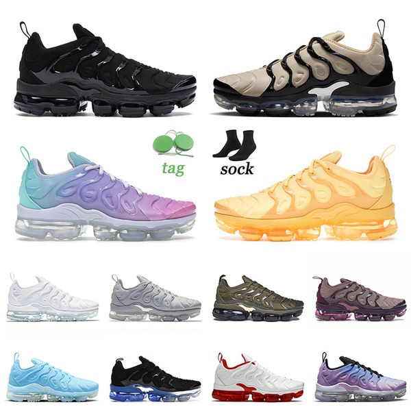 

sports plus tn running shoes for men women triple black tns trainers sneakers 36-47