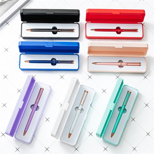 Bonbonfarbene Kunststoff-Stift-Geschenkbox, Aufbewahrung, Schule, Büro, Studenten-Briefpapier
