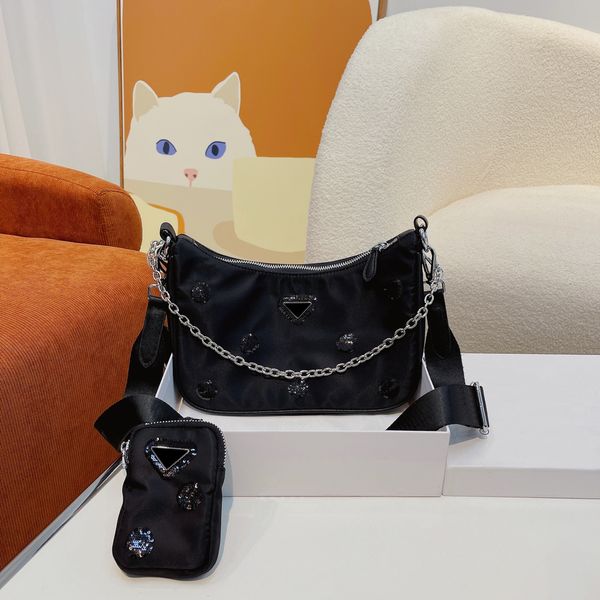 

crossbody shoulder bag women designer bags 2-piece set nylon designers multi pochette handbag wallet fashion all-match purses