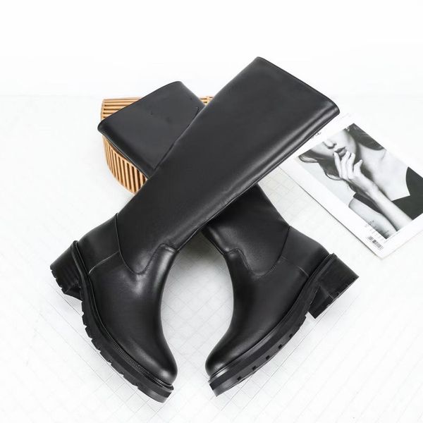 

martin australia booties boot over the knee designer boots sneaker robe rick real leather low heel heels comfortable logo size 35-41, Black