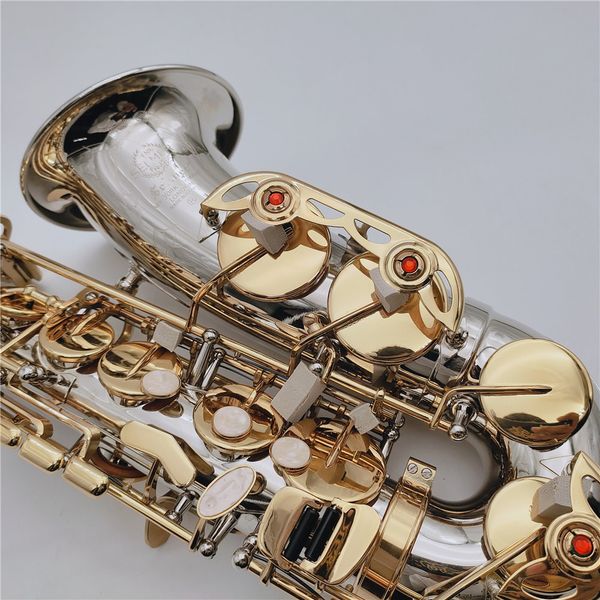 

brand new mark vi alto saxophone e flat nickel-plated gold keys woodwind instrument with case mouthpiece golves