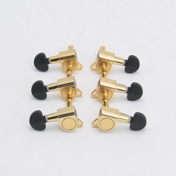 

3r-3l guitar machine heads tuners gold ( metal button )