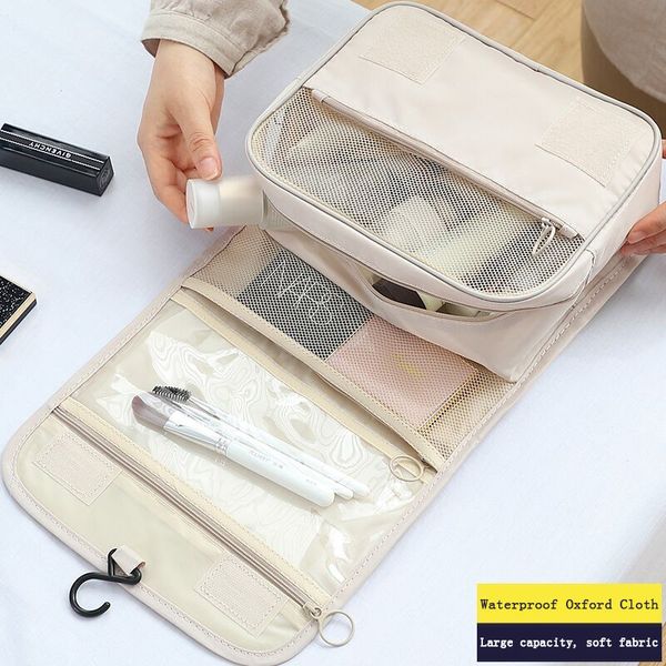 

thicken hanging women's cosmetic bag for travel toiletry kit large makeup organizer men toiletries hand bathroom pouch case 220506