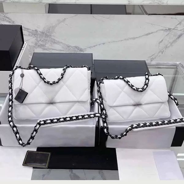 

30cm/26cm ladies glitter designer bag calfskin coral white shoulder bags ruthenium metal chain classic handbag inimitable timeless crossbody