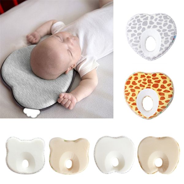 Infantil Anti Roll Pillow Shape Criandler Posicionador de dormir Cushion Cabeça plana Proteja as roupas de bebê Almohadas Baby 220812