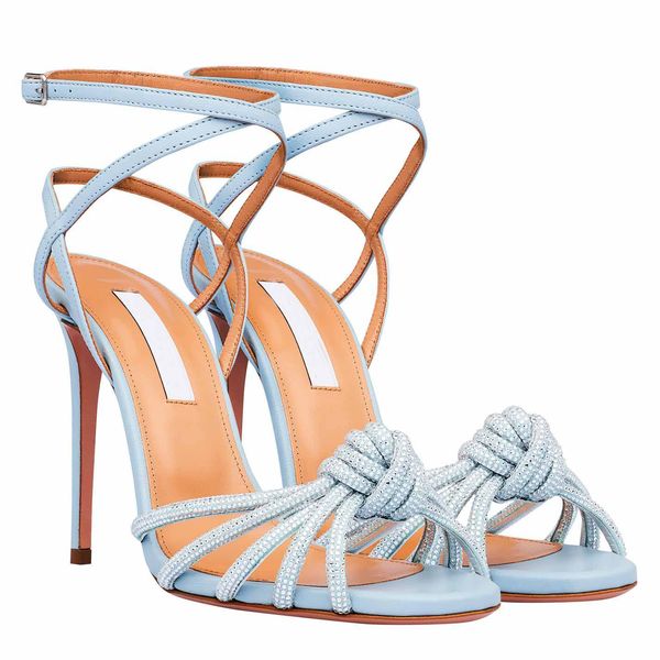 

name brand design shoe women pump sandal rhinestone shoes ankle strap brand high heels celeste glitter leather sandals with original box, Black
