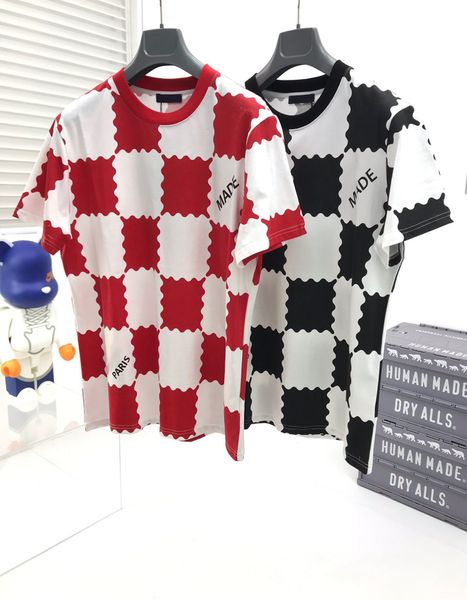 

luxury design brand trend popular spring and summer new high grade cotton printing short sleeve round neck panel t-shirt size m--xl-xxl-xxx, Black