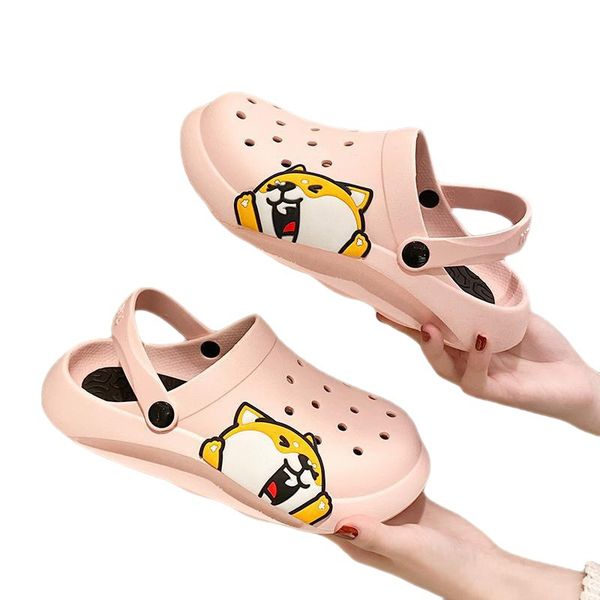 

beach sandals and slippers ripped shoes summer fashion outdoor increase thick non-slip protection beach leisure flat couple, Black