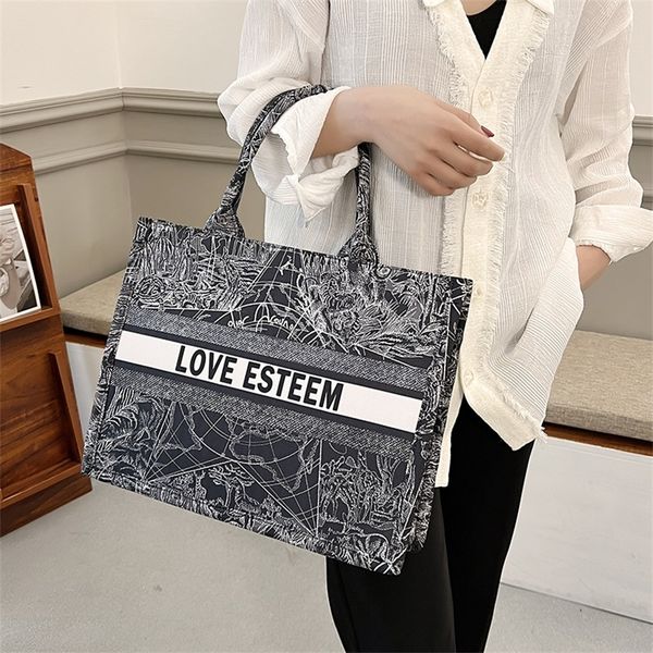 

women's handbag tote canvas shopping versatile one shoulder fashion 65% off wholesale shop