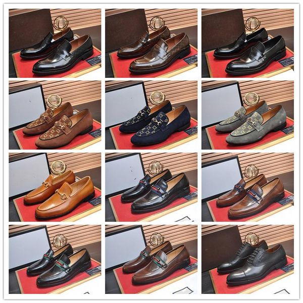 A11 Sapato de couro masculino de alta qualidade Autumn Sapatos novos Man Sapatos de vestido Big Size Black Oxford Shoess For Men Zapatos de Hombre G Tamanho Eur 38-45