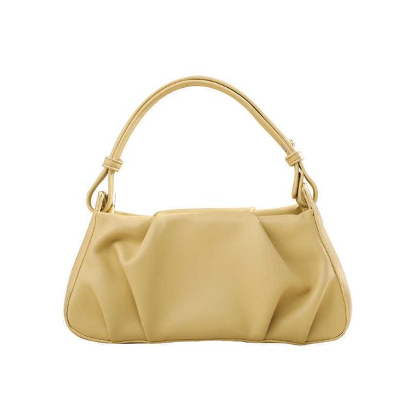 

design tide brand new bag summer pleated armpit bag french simple one shoulder portable cloud bag