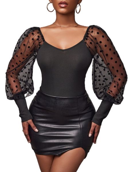 

sxy dobby mesh rib knit s9f5#, White