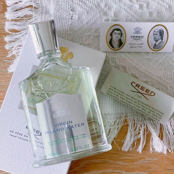 

creed virgin island water perfume 100ml spray perfumes with long lasting time good smell come with box fast delivery