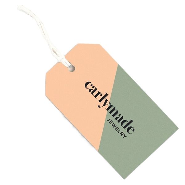 Etichetta personalizzata dell'oscillazione dell'etichetta del cartone di carta speciale del logo del marchio ecologico personalizzato dell'OEM per i cartellini personalizzati delle magliette dei vestiti
