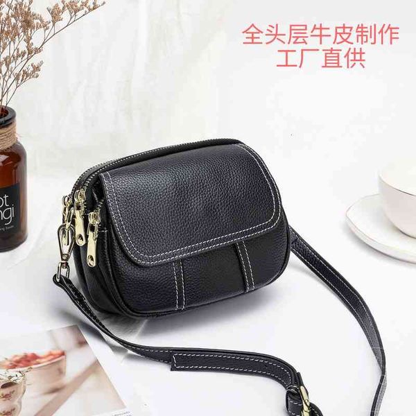 

evening bags guangzhou genuine leather women's bag layer cowhide versatile messenger mobile phone small korean version 3xea