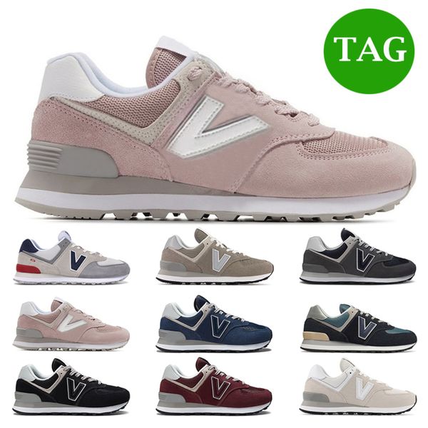 

2022 designer luxurys 574 casual shoes for men womens black cloud white marbled street grey burgundy mens sports sneakers trainers o26b