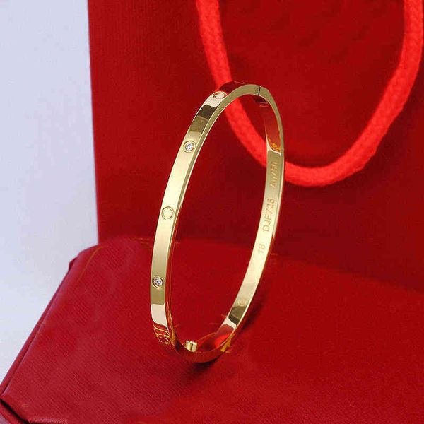 

designer bracelet diamond bracelets women men carti bangle love screw with box fashion luxury jewelry, Black