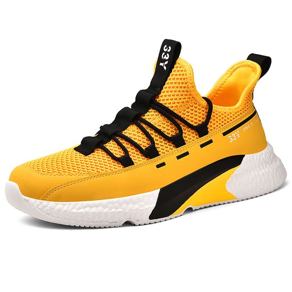 Yakuda online uomo Scarpe da corsa alla moda giovane e alla moda Scarpa calda popolare Sport Calzature Sneakers Wpa20615 Giallo