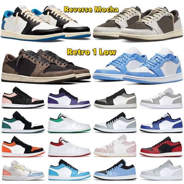 

shoes sport sneakers reverse mocha fragment unc light smoke grey shadow black toe og 1 low men women 1s