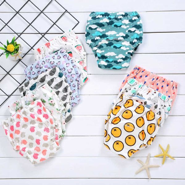 

baby reusable diaper washable child cotton training pants underwear no-repeat 10 pcs mix wholesale