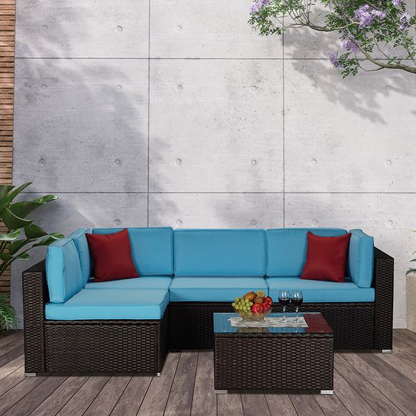 

garden sets outdoor garden patio furniture brown pe rattan wicker