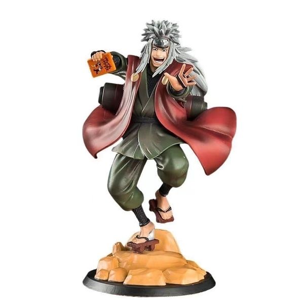 19cm Shippuden Anime FIGRUE Jiraiya Gama Sennin estátua PVC Ação Figuras Modelo Coleção