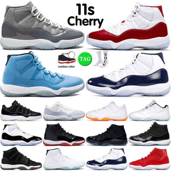 

r 11s mens basketball shoes cherry pantone cool grey pure violet space cap and gown 11 men women outdoor sports trainers sneakers