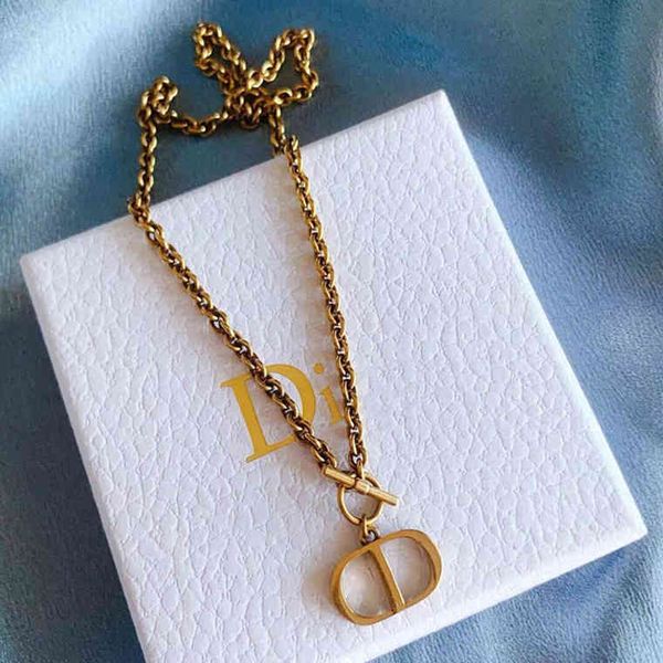 

2022 factory wholesale new di new necklace net red same clavicle chain female, Silver