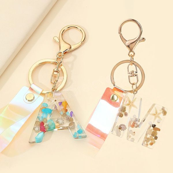 

acrylic butterfly letter keychains english alphabet crystal women key chains ring tassels keyring holder pendent gift accessory, Silver