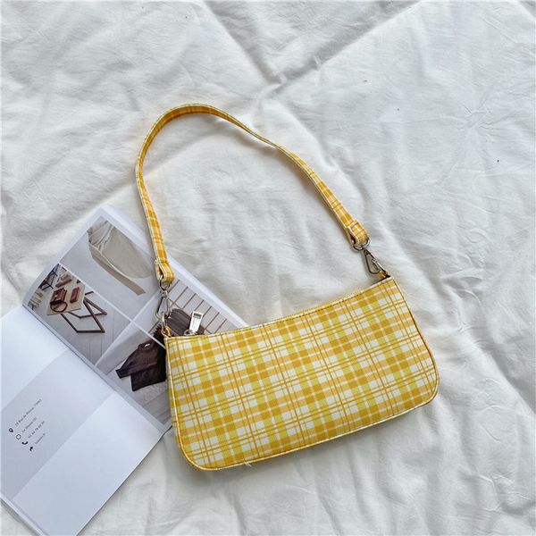 

designer bags shoulder underarm bags with baguettes and vintage plaid canvas 27cm