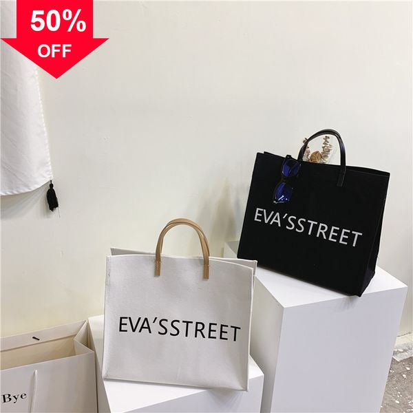 

large women new canvas handbag fashionable retro women's totes shoulder bag