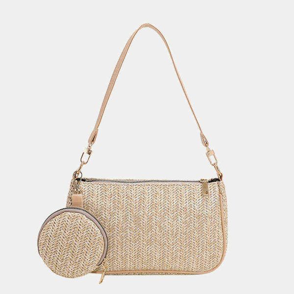 

evening bags summer orgnize women's shoulder cse 2pcs merge simple bg hrd drive bech new fshion bg wsh wllet cse 220709