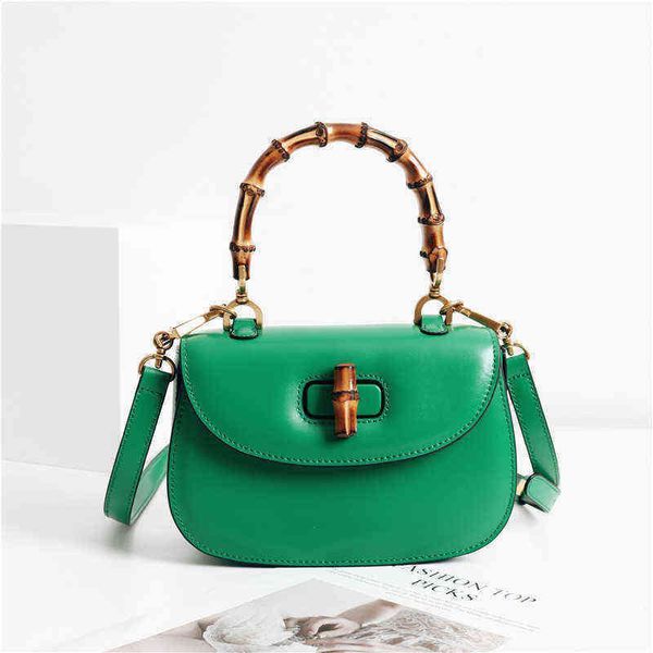 

evening bag 2022 new bamboo joints women crossbody bags leather famous ladies handbags designer female shoulder bag 20220607