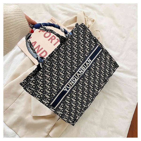 

large capacity one shoulder portable tote bag female trend ins popular student foreign style light purses outlet online