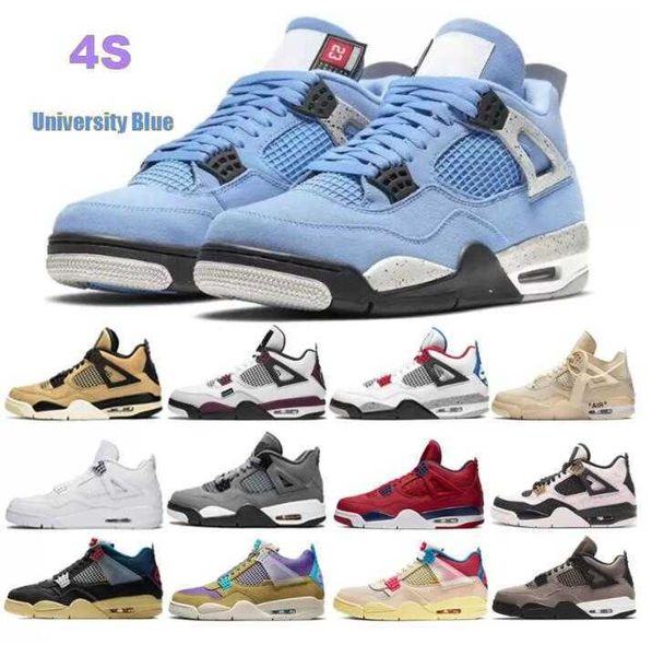 

university blue jumpman 4 4s mens basketball shoes white guava ice oreo sail noir metallic purple black cat bred shimmer cactus jack men