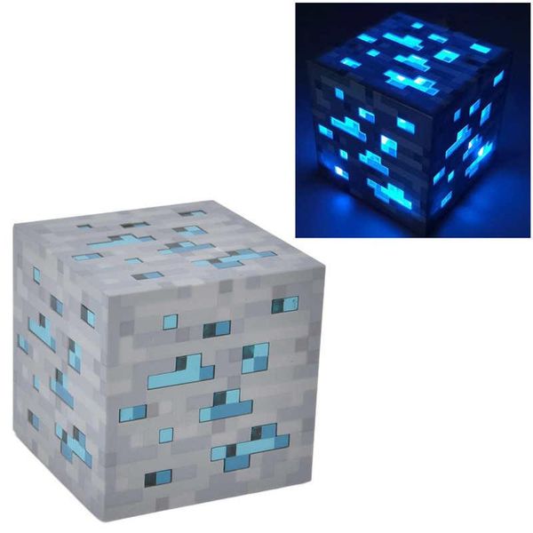 Luci notturne 7,8 cm LED Cube Light USB/batteria in plastica ABS Cool Home Desktop Decorazione Regali per bambini