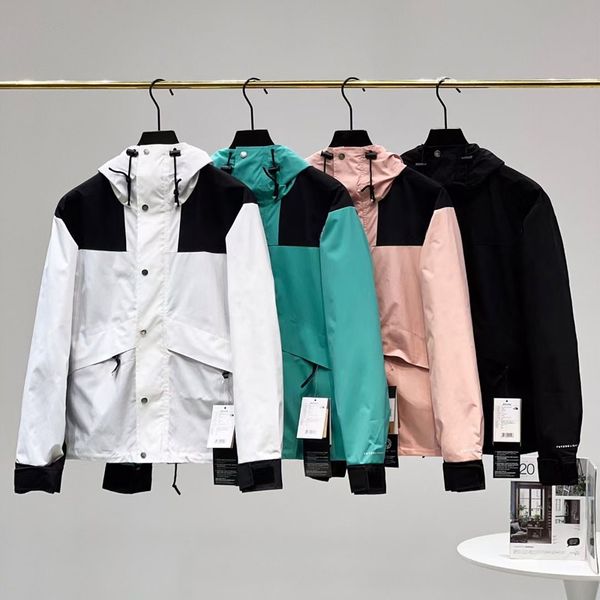 

outdoor leisure multi pocket color blocking classic assault jacket fashion same style for men and women north jackets with zippers warm wind, Black;brown