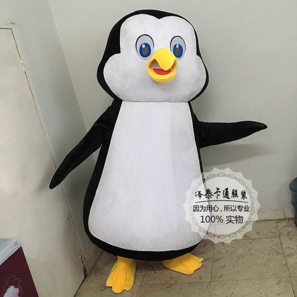 Mascote boneca traje pinguins mascote traje halloween feriado feriado especial roupa fantasia vestido adulto transporte rápido