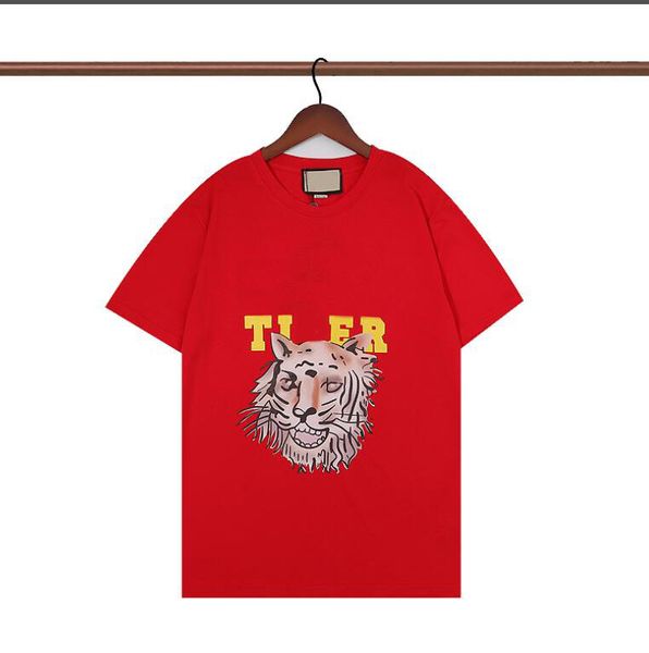 

valentine designer mens t shirt summer style tshirts with tiger bee printing loose tees trend short sleeve casual shirts, White;black