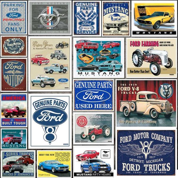 

metal signs modern car plaque classic ford mustang tin sign metal iron painting tin sign wall decor board retro pub bar garage tin280b