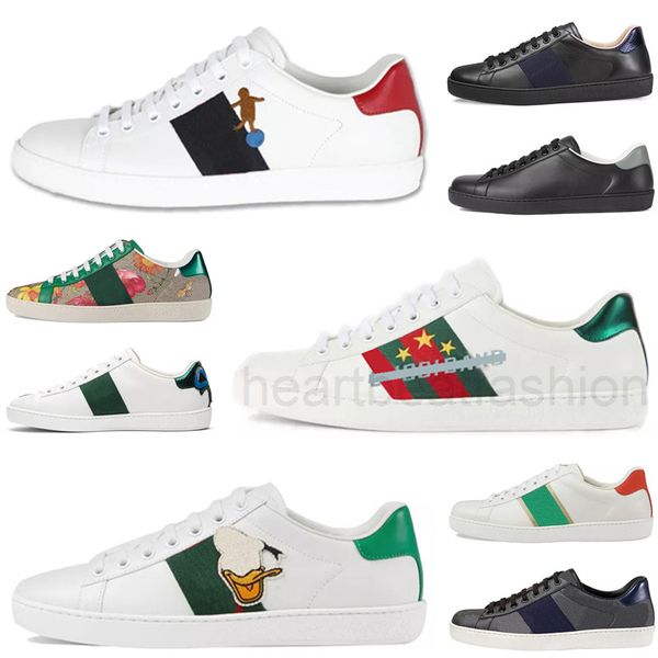 

designer casual dress shoes italy ace sneakers bee snake leather embroidered black men tiger chaussures interlocking white shoe walkingtop